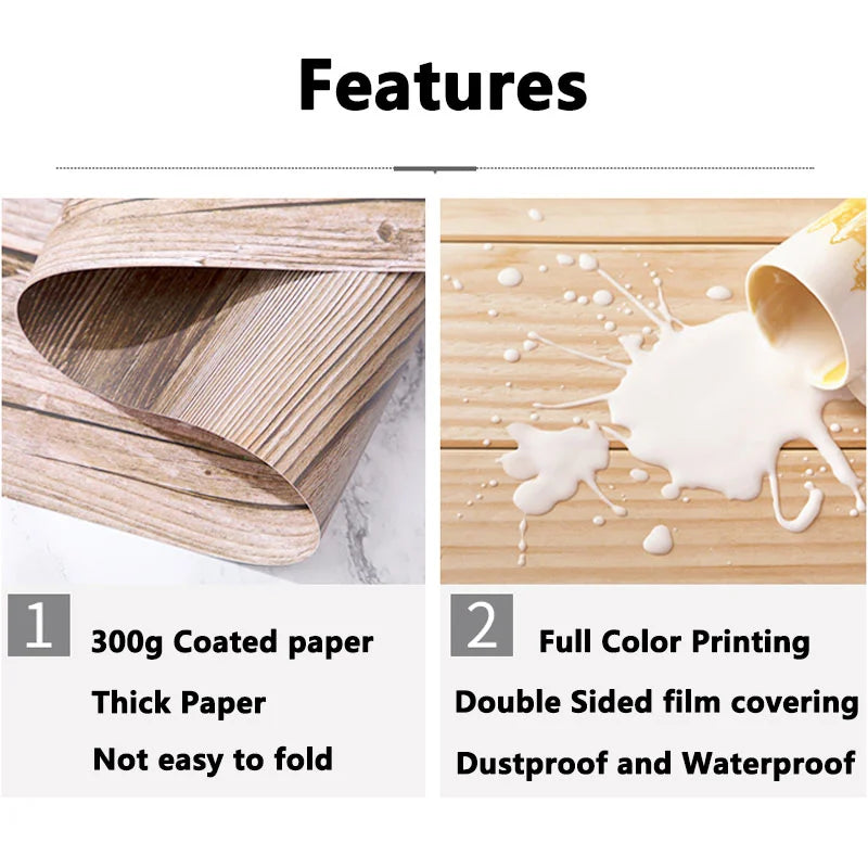 Photo Background for Food Cosmetics Photophones for Photos Art Paper 53X84cm 2Sides Photography Background Backdrops Christma