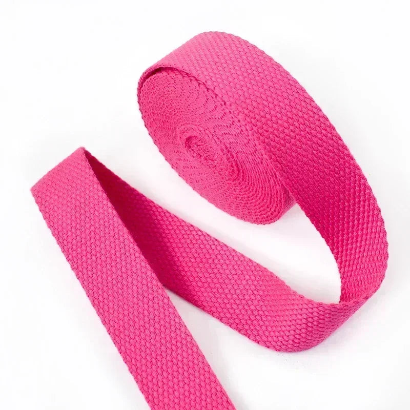 5Meters 1.3mm 20-50mm Cotton Webbings Tape for Bag Strap Backpack Label Ribbon Band Clothes Bias Binding DIY Sewing Accessori