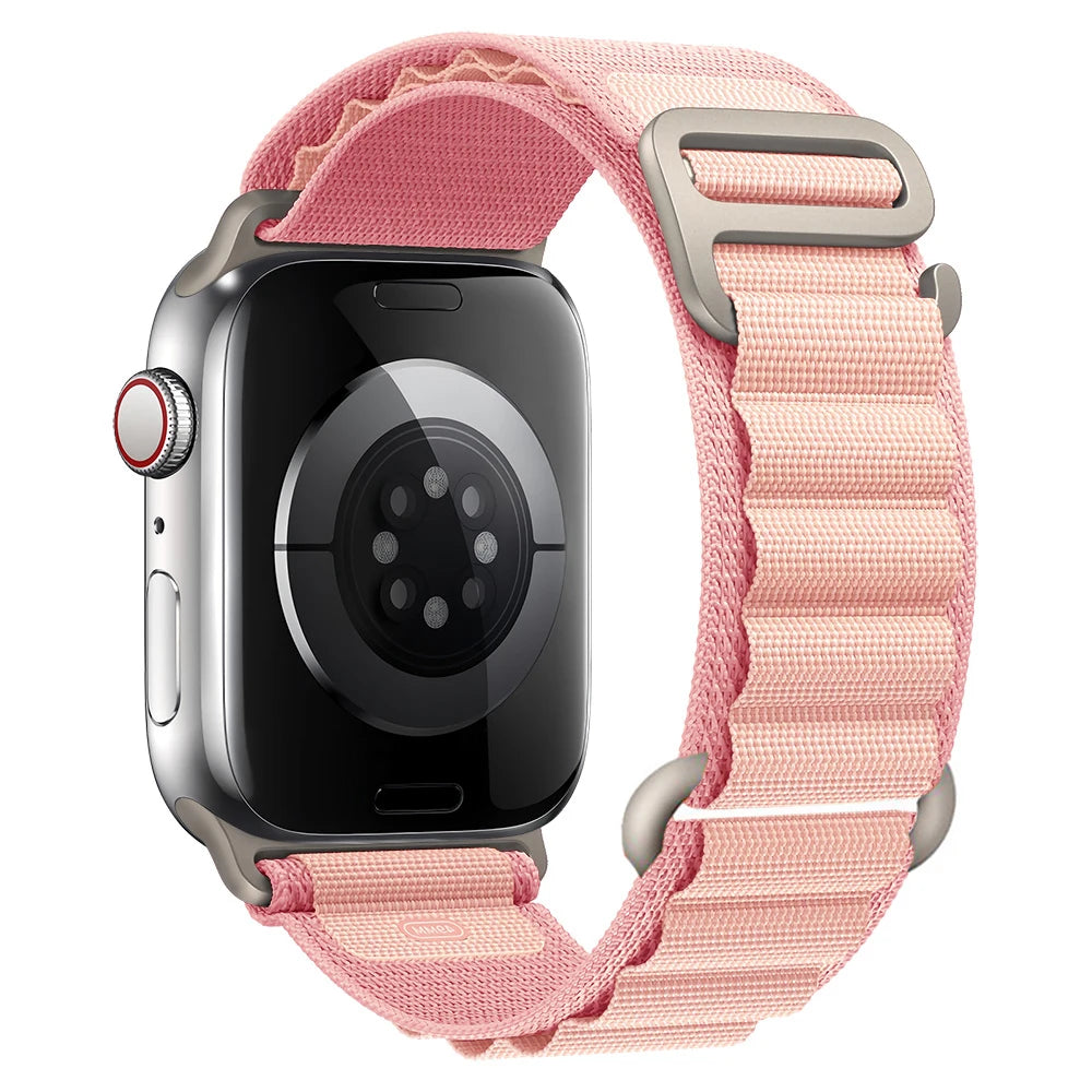 for Apple watch Straps 45mm 46mm 49mm 42mm iwatch Band 44mm 40mm Nylon Alpine bracelet correa Series 10 9 8 7 6 11 SE Ultra 2