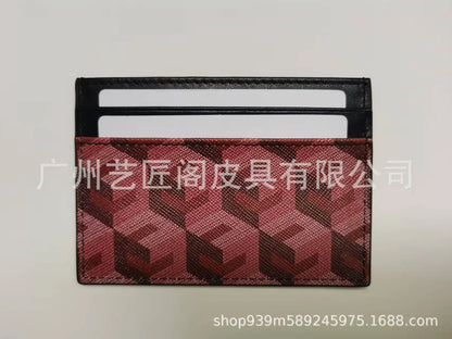 New Trendy 3D Pattern Genuine Leather Card Holder Multi-Functional Small Size for Men And Women Card Protector Coin Purse - 0
