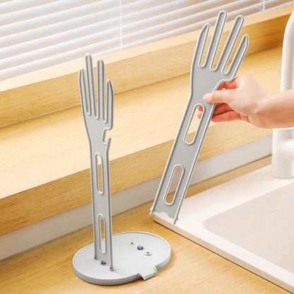 1PC Kitchen Glove Stand Holder Rubber Glover Dryer Rack Towel Holder Drain Countertop Storage Rack Kitchen Sink Accessories T