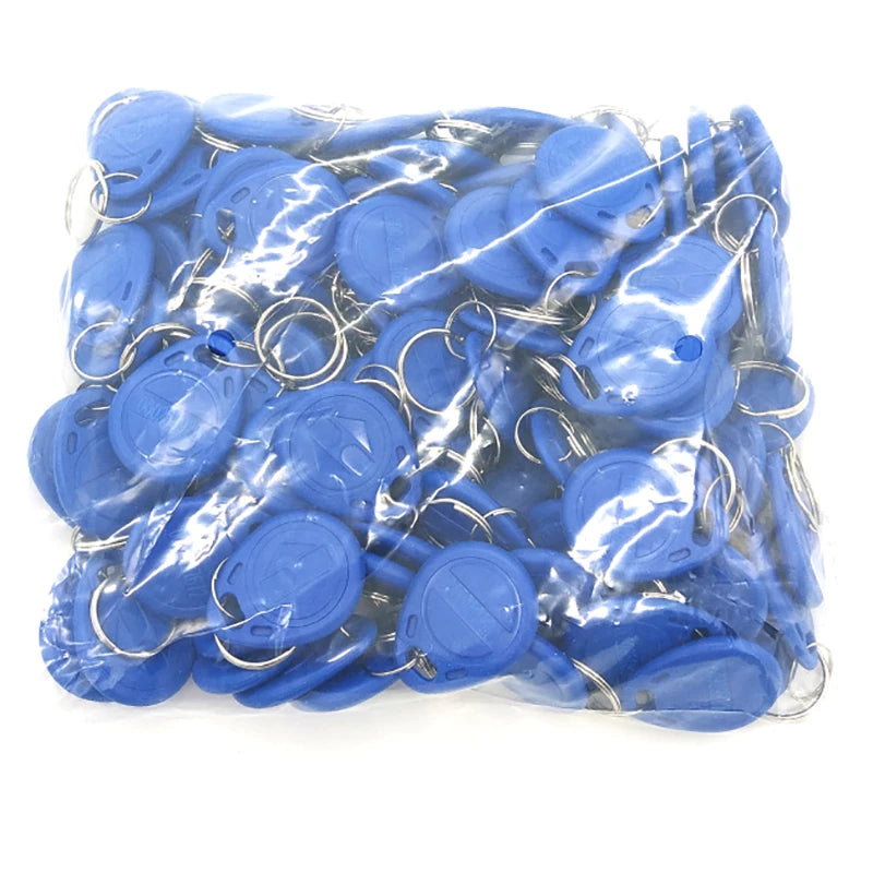 10 Colors 100pcs/Lot RFID Tag Proximity ID Token Tag Key Ring 125Khz RFID Card Black Red Green Gray Yellow Blue