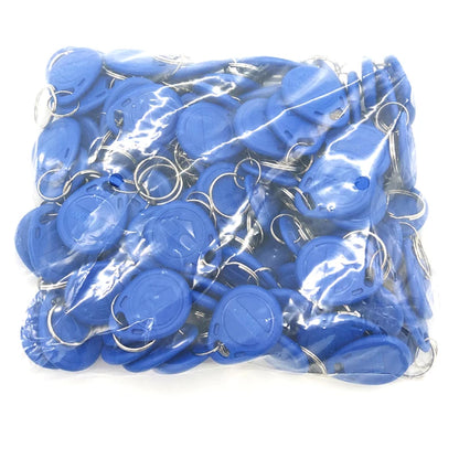 10 Colors 100pcs/Lot RFID Tag Proximity ID Token Tag Key Ring 125Khz RFID Card Black Red Green Gray Yellow Blue