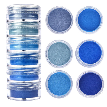 6 Colors/Set Pearl Powder Pigment DIY Epoxy Resin Mold Colorant Dye Mineral Powder Epoxy Resin Dye Pearl Pigment Glitter Craf