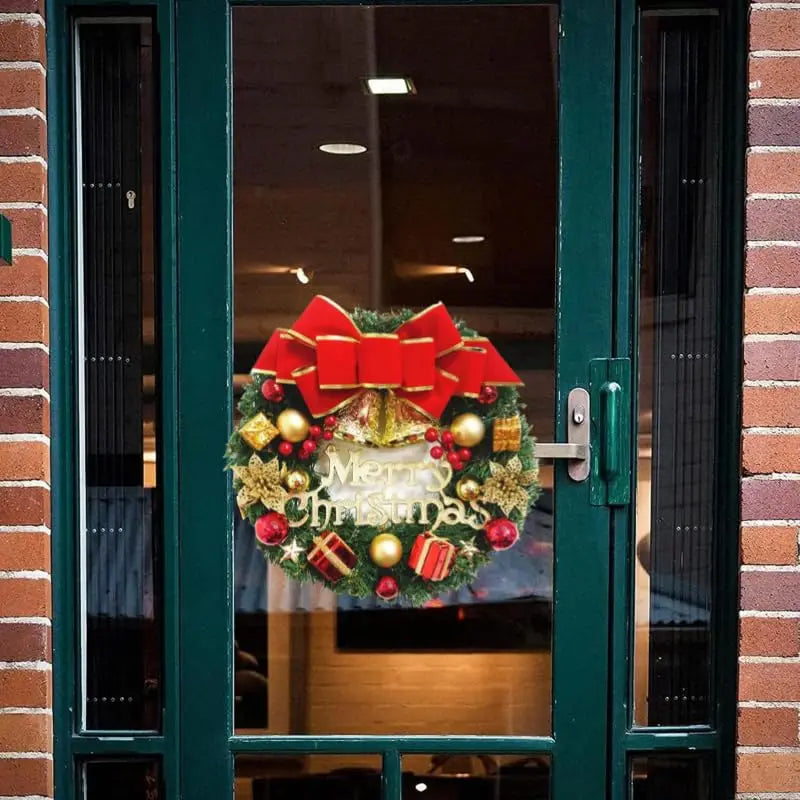 Christmas Decoration Handmade Simulation Christmas Wreath Door Hanging Window Props Exquisite High Quality Home Decor