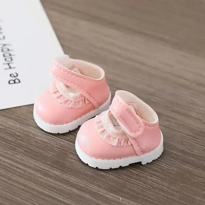 Mini Doll'S Clothes Outfit Accessories for 15-17cm Ropa Labubu & 10cm Cotton Doll Love Hoodie Pink Yarn Skirt Clothing no dol