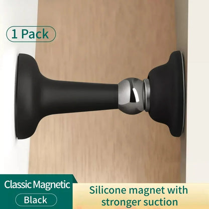 No-Drill Door Stopper for Room Bedroom Door Fixed Wall Protection Anti-Collision Household Silicone Strong Suction Floor Stop