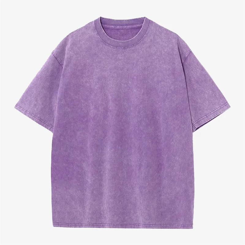 Custom T-shirt free print logo images vintage wash design tees pure cotton cultural shirts men's women's batik wax print Fabr