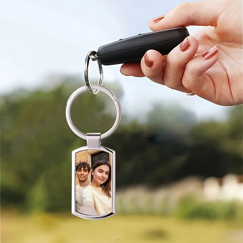 Personalised Photo Keyring, Personalised Sublimation Print Picture, DIY Picture Keyring