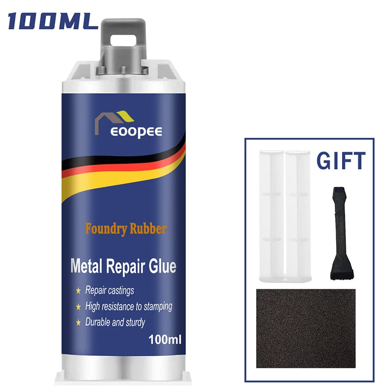 Upgraded High Strength Metal Repair Glue Heat Resistance Cold Weld Plastic Repair Casting Adhesive AB Glue Sealant