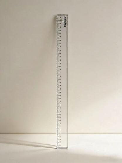 Multi-Function Paperweight Ruler - 50cm Thick Acrylic Cutting Grid for Graphic Design, Calligraphy & Craft