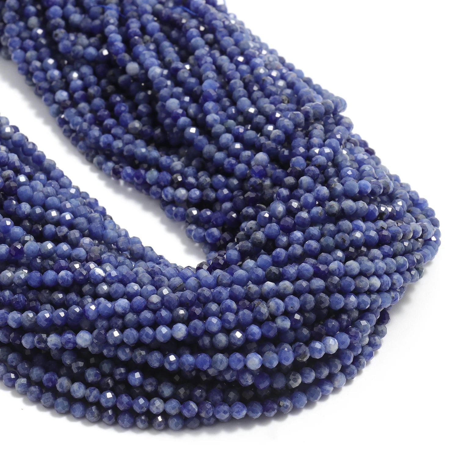 2 3 4mm Faceted Tiny Beads Natural Aquamarine Lapis Lazuli Tourmaline Amethyst Stone Beads for Jewelry Making Diy Accessories