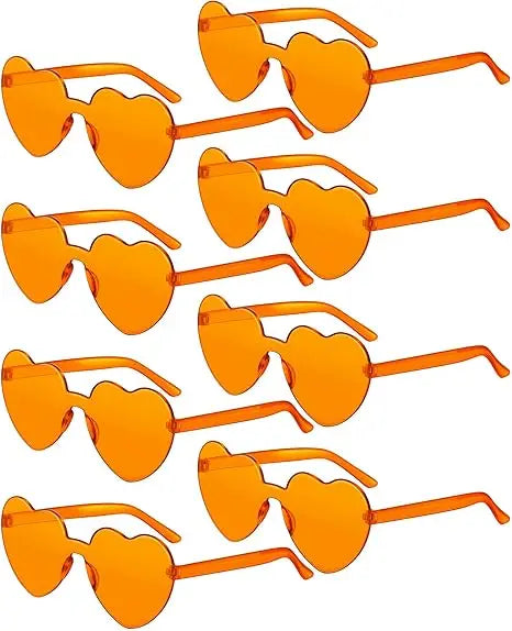 10 pcs Heart-Shaped Glasses Party Favors, Plastic Novelty Eyewear, for Weddings, Birthdays, Anniversaries, Bachelor Parties -