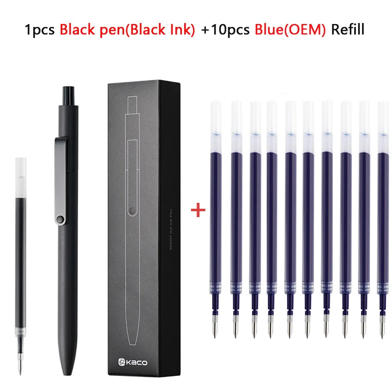 KACO 0.5mm MIDOT Gel Ink Pens, Quick-drying Press Smooth Writing Pen, High Volume for Taking Exams Grading Homework Doing Pap