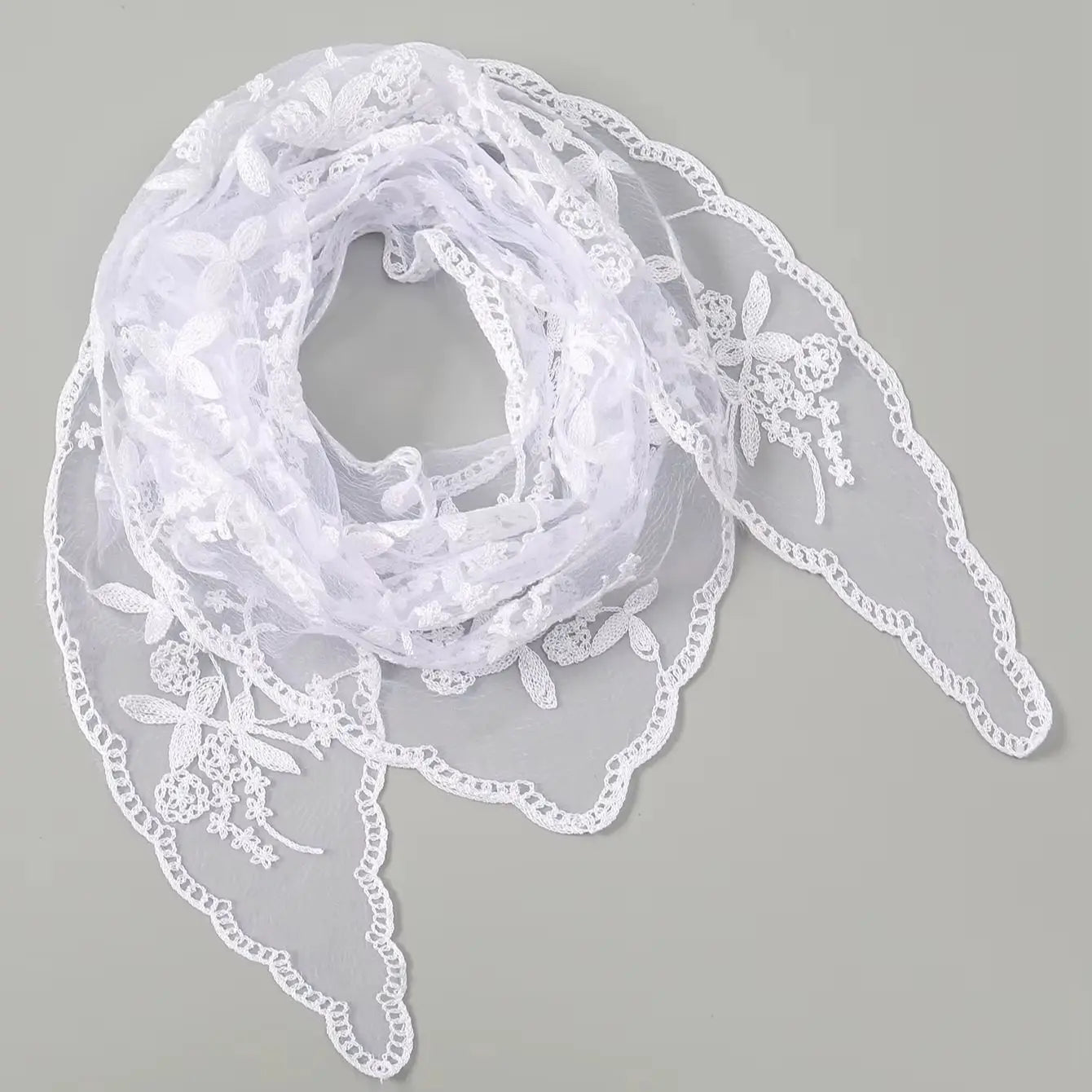 Fashion Ins Lace Hair Scarf Women Retro Triangle Hair Bands Vintage Triangular Headscarf Girls Elegant Headwear Hair Accessor