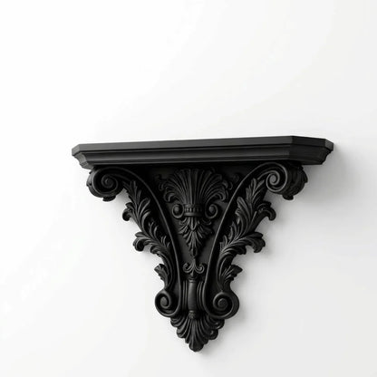 Creative 3D Printing Floating Shelf Carving Retro Gothic Wall Decor Decorative Unique Wall Mounted Shelves Goth Home Decor