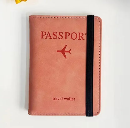 Women Men RFID Vintage Business Passport Covers Holder Multi-Function ID Bank Card PU Leather Wallet Case Travel Accessories 