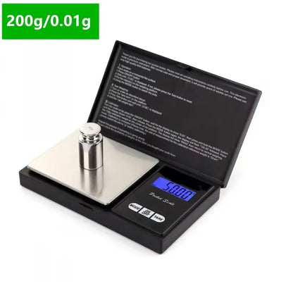 1000g 0.1g/200g 0.01g/500g 0.01g Portable Electronic Scales Jewelry Gold Gram Weight Balance Jewelry Electronic Scales - 200g