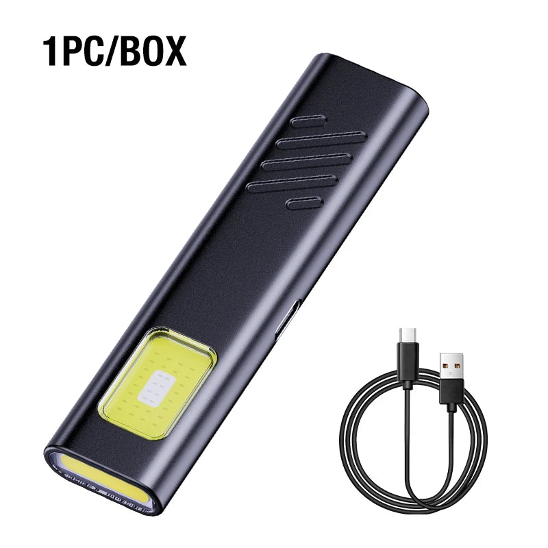 Security Flashing Work Light Warning Light Strong Light Mini Portable Outdoor Maintenance Emergency EDC Flashlight Knife Cap 