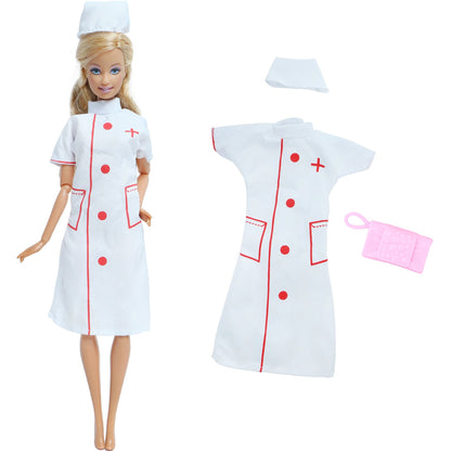 New Fashion Doll Dress Daily Outfit Girl Party Skirt Cute Mini Gown With Bag Clothes for 1/6 Doll DIY Accessories Baby Toys -