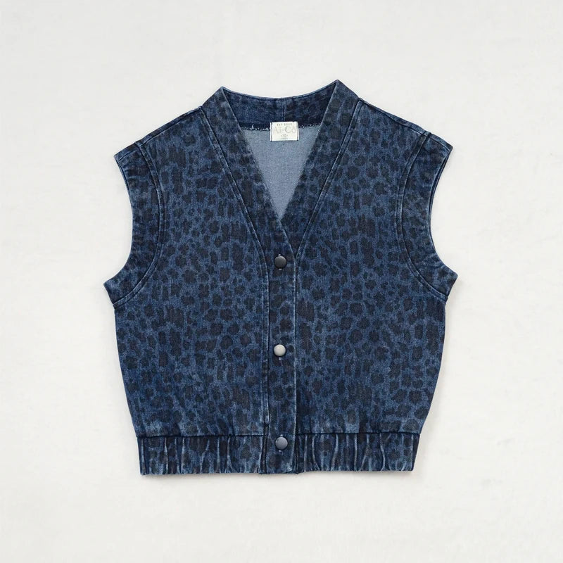 Ali Co AW26 denim leopard collection boys girls clothing dress skirt shirt vest and overalls