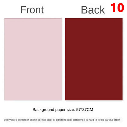 Photography Backdrops Wallpaper 57*87cm 2sides Solid Color Photo Background Props for Photo Studio Newborn Product Photograph