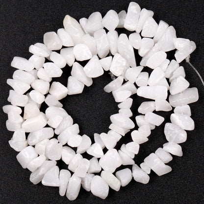 Natural Stone Chips Beads 3-5-8-12mm Irregular Gravel Beads For Jewelry Making Freeform Beads Diy Necklace Bracelet 15''