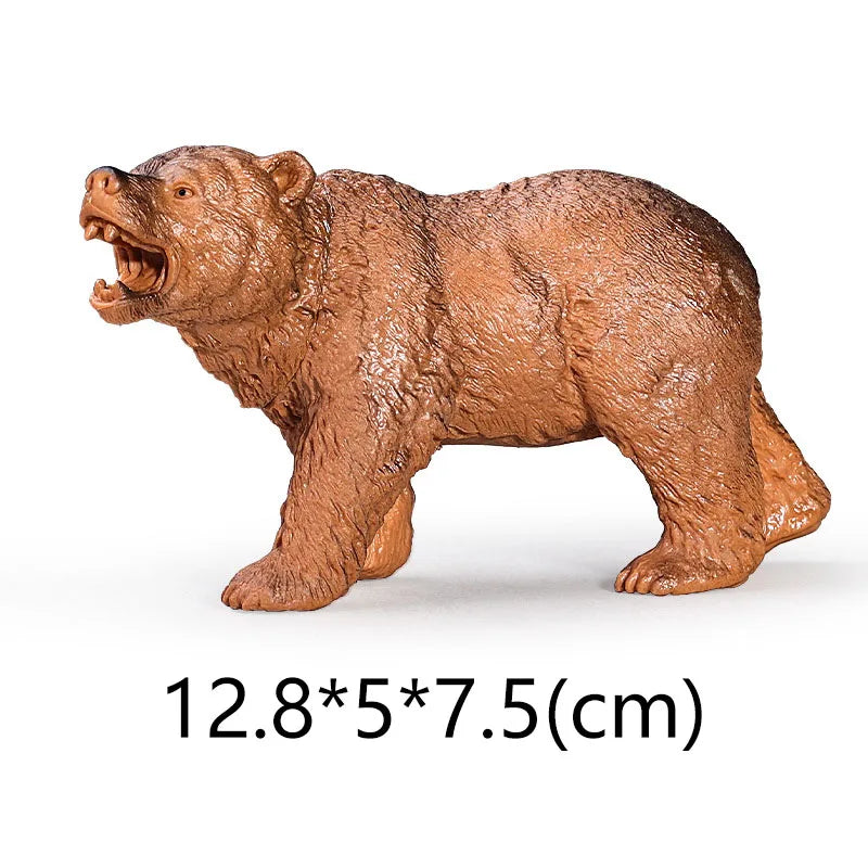 NEW Wild Animal Zoo Tiger Kangaroo Elephant Snake Bear Deer Koala Squirrel Model Figurine Collecta Toy Figures Gift for Child