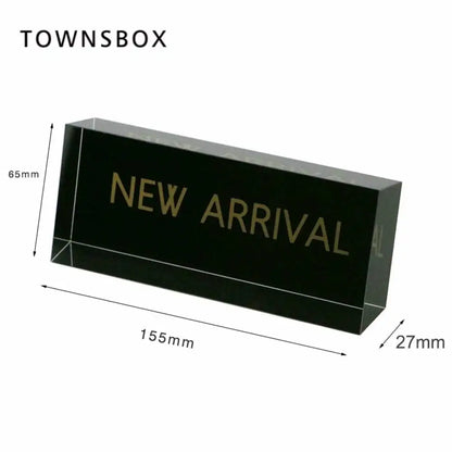 Store Shop Advertising Signage Logo Mark Brand Plate Acrylic Block Letters Block Customized Price Info Billboard