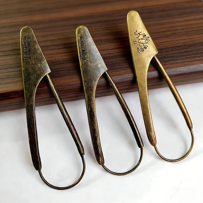 Vintage-Style Letter Safety Pins - Durable Copper, Decorative Shawl Pins for Clothing and Crafts
