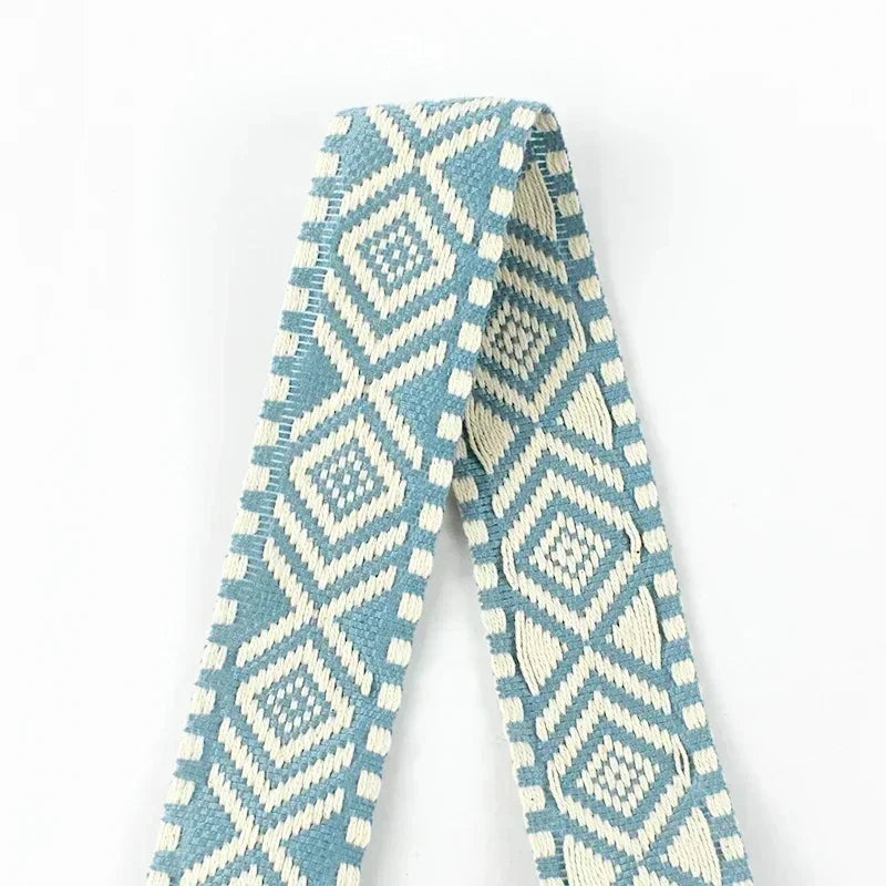 5/10M Meetee 38mm Jacquard Webbing Cotton Ribbon for Bag Shoulder Straps Clothing Braid Belt DIY Luggage Sewing Accessories