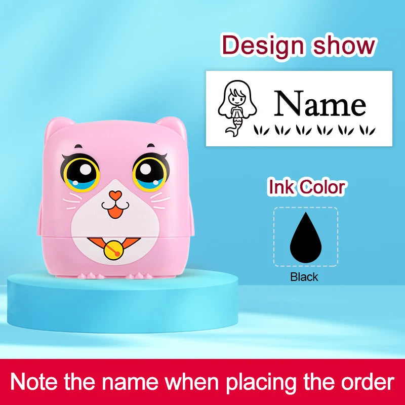 ‌Personalized Custom Name Stamp for Kids - Waterproof Durable School Stamp, Non-Fade Ink,Unique Educational Gift for Students