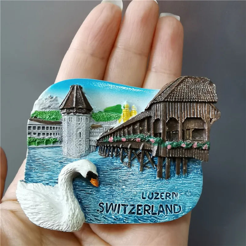 Switzerland Tourist Souvenir Fridge Magnets Jungfraujoc Luzern Zermatt Zermatt Geneva Bern Basel Interlaken Home Decor Sticke