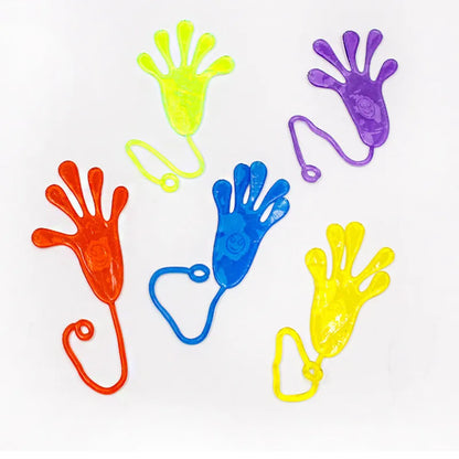 5-50 Pcs Kids Funny Sticky Hands toy Palm Elastic Sticky Squishy Slap Palm Toy kids Novelty Gift Party Favors supplies - 20PC