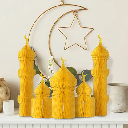 Ramadan decorations 2026 Honeycomb Ball Party Favors Gifts Ramadan Decoration 2026 Ramadan Festival Eid Bedroom Backdrop Deco
