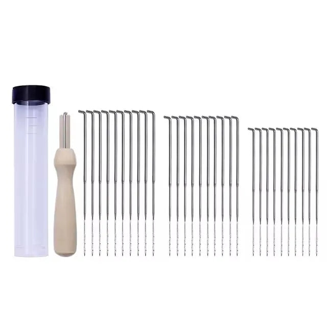 Wool Felting Needles Set For Wool Felting Craftwork DIY Craft Tools With Solid Wood Handle Felting Tool With Needl - Type1