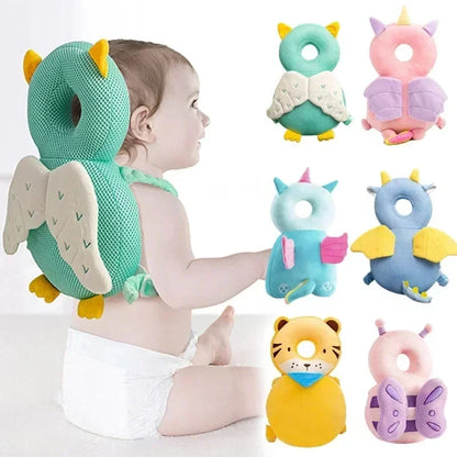 1-3T Toddler Baby Head Protector Safety Pad Cushion Back Prevent Injured Angel Bee Cartoon Security Pillows Protective Headge