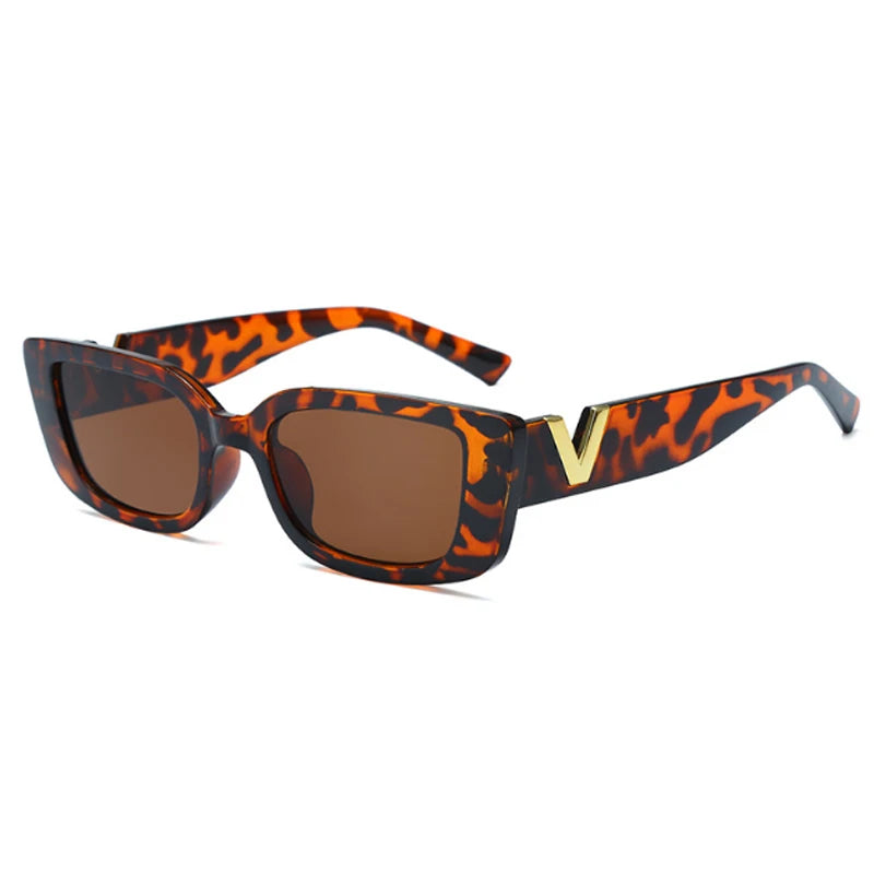 Fashion Rectangle Sunglasses Women Vintage Small Frame Sun Glasses Ladies Classic Black Square Eyeglasses Oculos