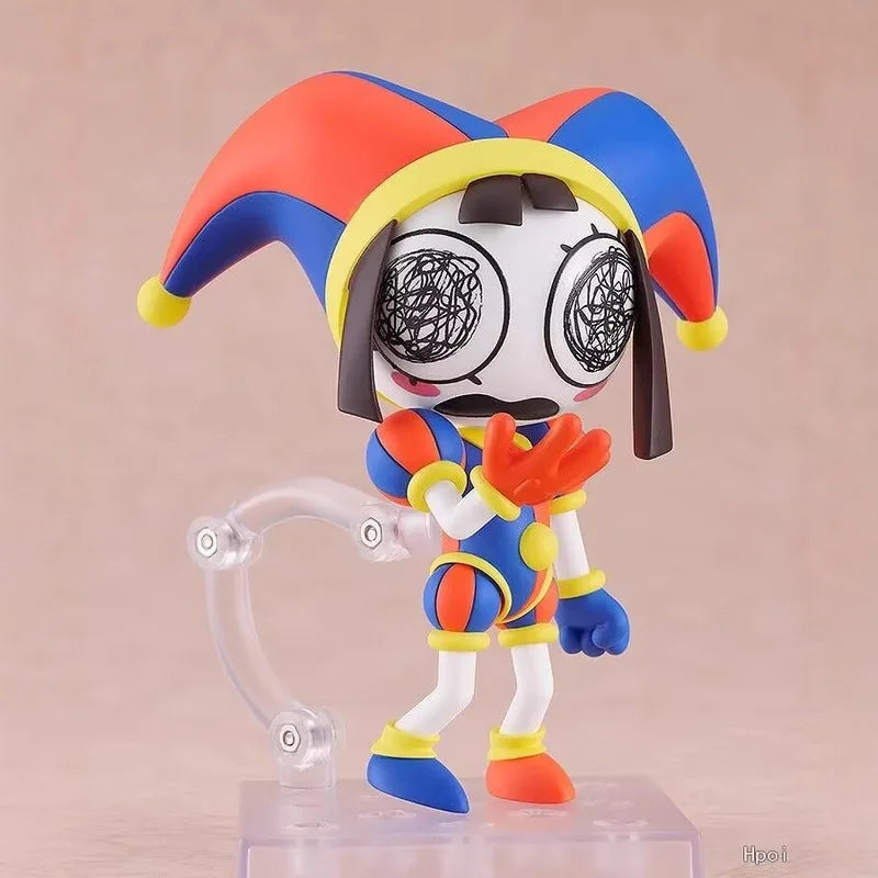 Q Version 2583 The Amazing Digital Circus Pomni Chibi Figure Interchangeable Face Posable Collectible Desktop Ornament Gift