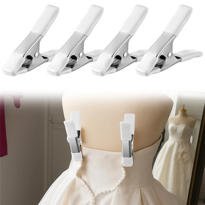 Heavy Duty Fixed Clamp 4 Pack Dress Clips Clothing Clamps For Fitting Bridal Seamstress Mannequin Wedding Photographer
