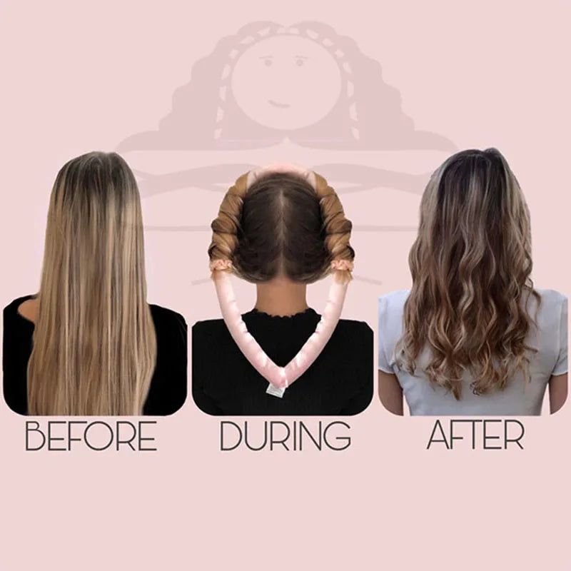 1-2Set Woman Heatless Curling Rod Heatless Hair Curls Headband Make Hair Soft Shiny Hair Curler Hairdressing Tools Accessorie