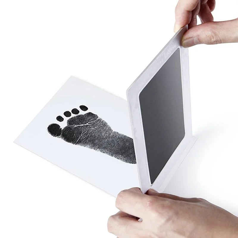 Baby Care Non-Toxic Baby Handprint Footprint Imprint Kit Baby Souvenirs Casting Infant Footprint Ink Pad Infants Clay Toy Gif
