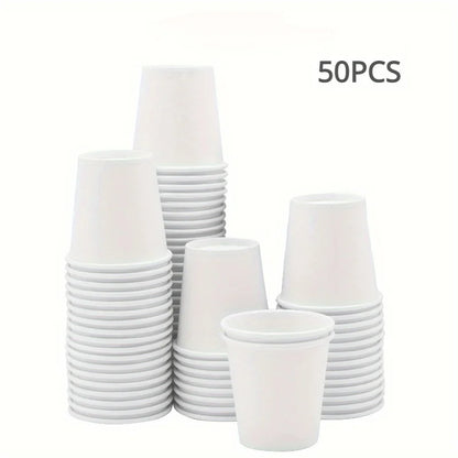 50/100PCS Disposable Small Paper Cup Tasting Cup Perfect for Coffee Candy Juice Home Supermarket Holiday Party Activities - 5