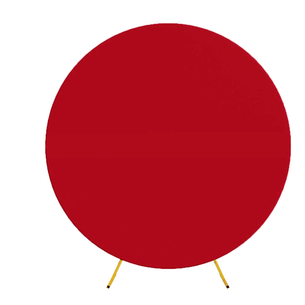 Pure Color Circle Round Backdrop Cover Wedding Baby Shower Birthday Party Decor Elastic Photo Background（Without Shelf）