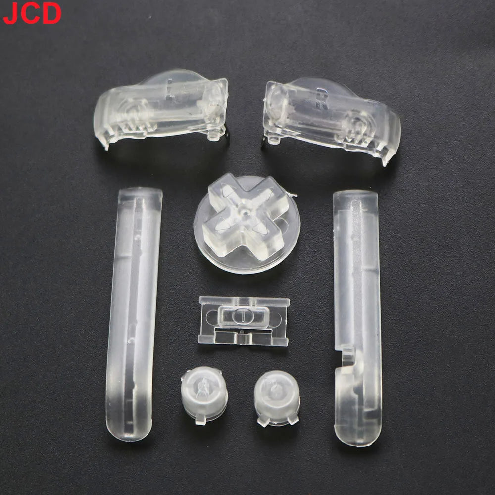 1 Set 17color AB Colorful L R Buttons Keypads For Gameboy Advance Buttons Frame For GBA D Pads Power ON OFF Buttons - transpa