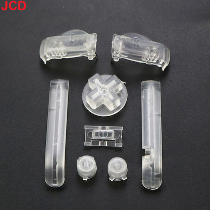 1 Set 17color AB Colorful L R Buttons Keypads For Gameboy Advance Buttons Frame For GBA D Pads Power ON OFF Buttons - transpa