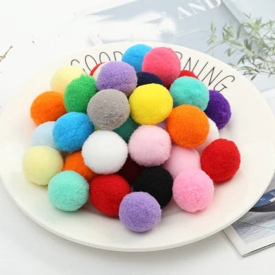 Pompoms 8/10/15/20/25/30mm Soft Pompons Colorful Fluffy Plush Craft DIY Pom Pom Fur Ball Pon Pon Home Decoration Kids Toys 10