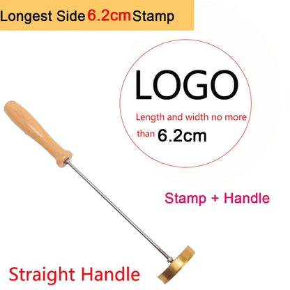 Customize Branding Iron Stamp Leather Stamp LOGO Personalized Heating Brass Embosser Seal Wood Cake Hamburger Craft Handmade 