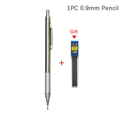 0.5 0.7 0.9 1.3 2.0mm Mechanical Pencil Set Full Metal Art Drawing Painting Automatic Pencil with Leads Office School Supply 