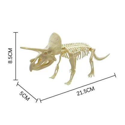 Simulation Dinosaur Fossil Plastic Skeleton Model Children's DIY Handmade Dinosaur Skeleton Assembly Kit Tyrannosaurus Rex Mo